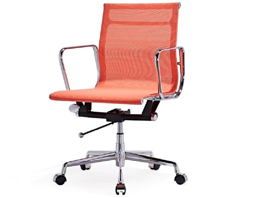 Eames Mesh Office Chair Replica EA117 Low Back Orange
