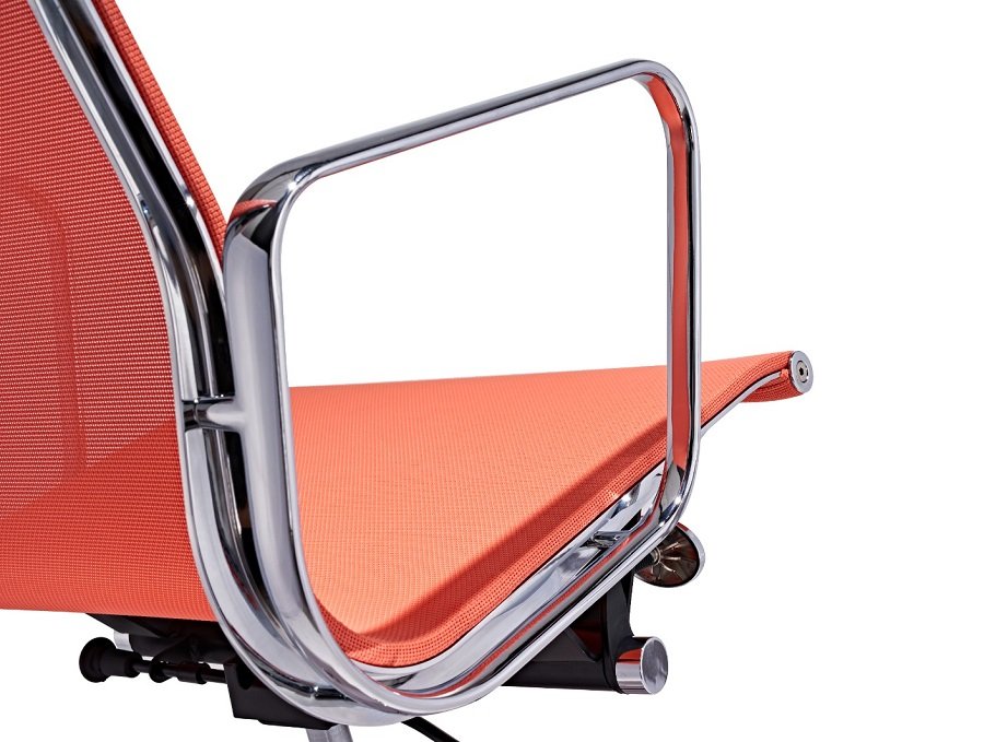 Eames Mesh Office Chair Replica EA117 – Low Back Orange - Image 6