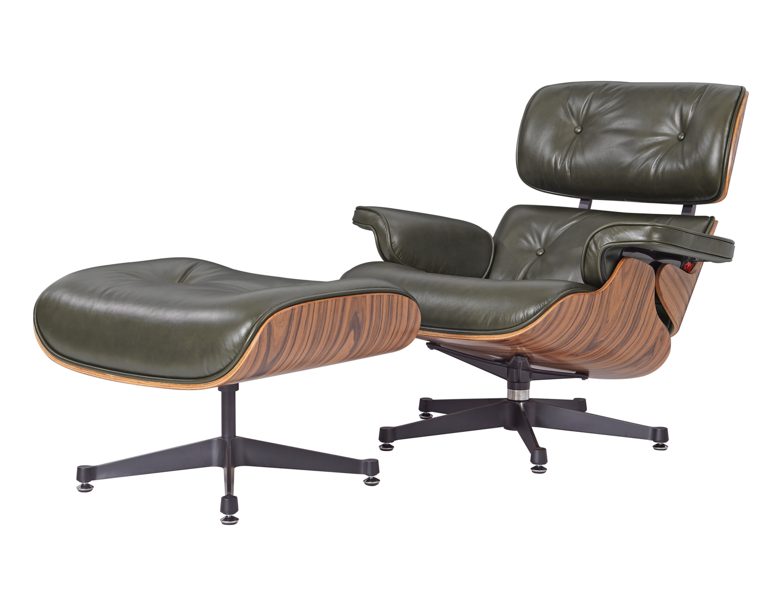 Eames Loungechair Rosewood Waxy Dark Green