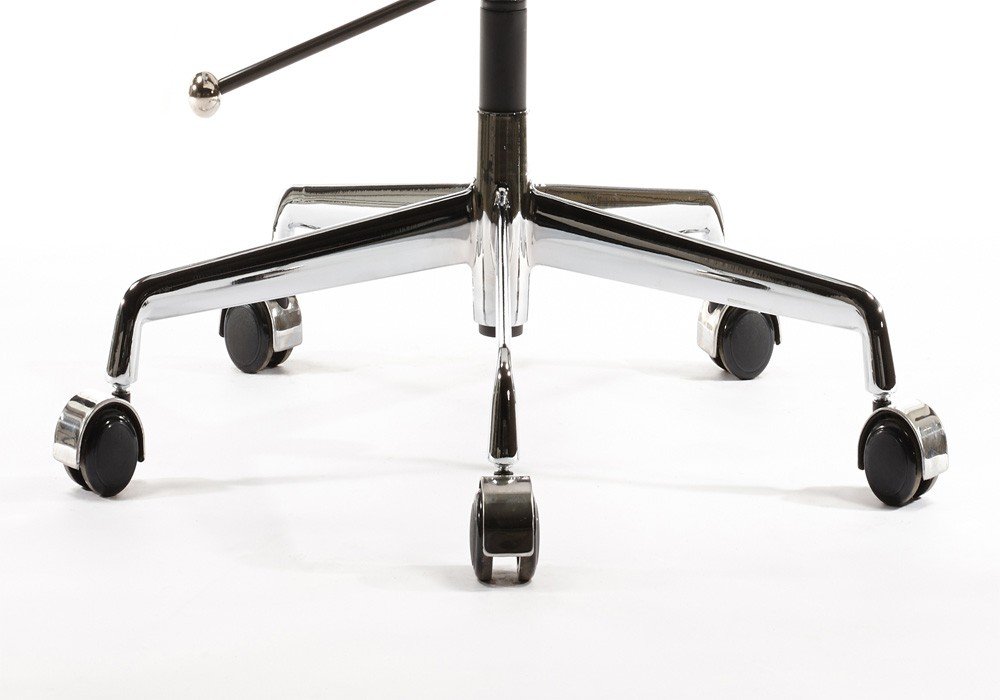 Eames Style EA217 Soft Pad Office Chair – Low Back White Leather - Image 7