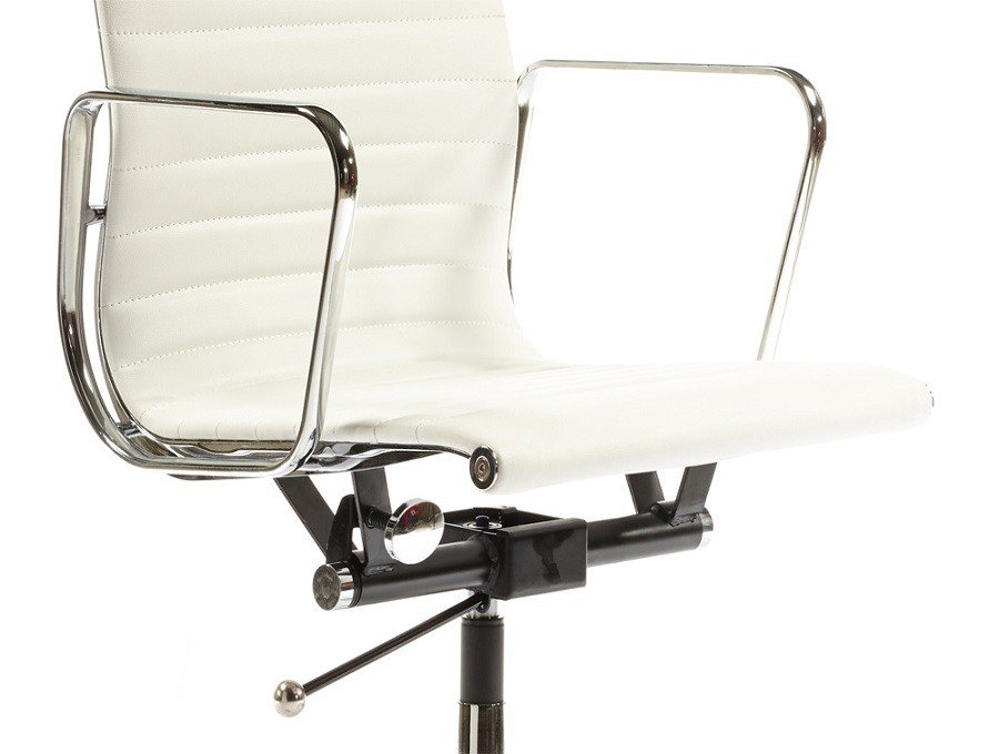 Eames Ribbed Office Chair EA117 – White Thin Pad Replica Low Back - Image 6